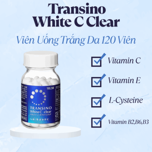 Viên Uống Trắng Da Transino White C Clear 120 Viên