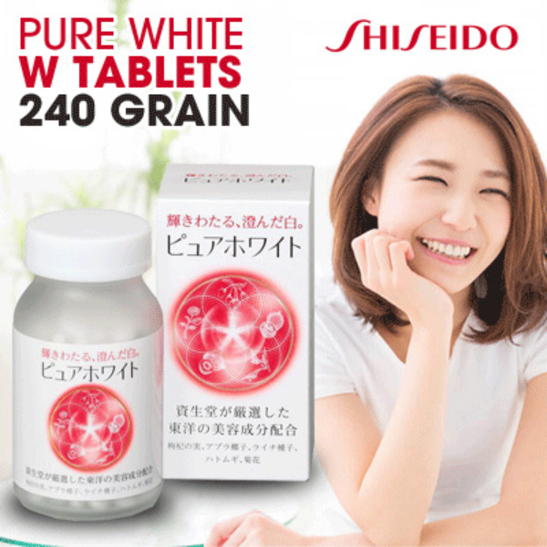 Viên Uống Trắng Da Pure White Shiseido 240 Viên